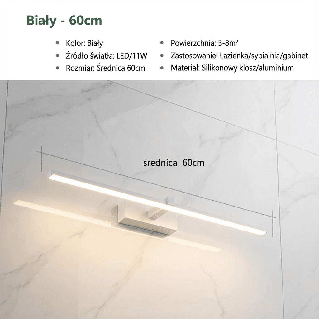 Łazienkowa Lampa LED 3