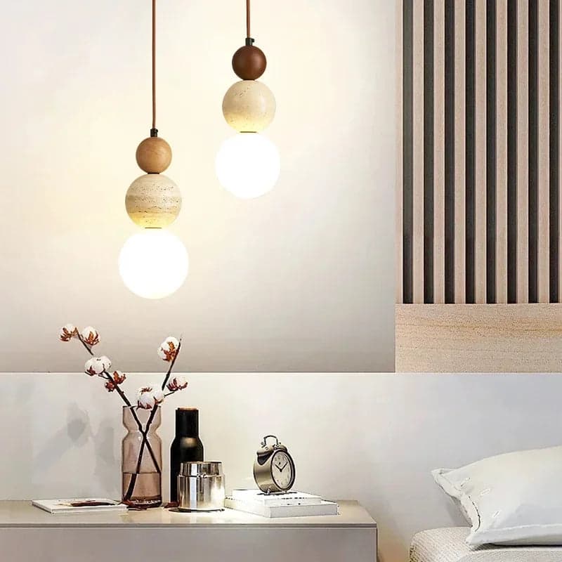 Lampa Wisząca Kremowa | Designerskie Oświetlenie LED 1,5 kg | Lampa do Salonu