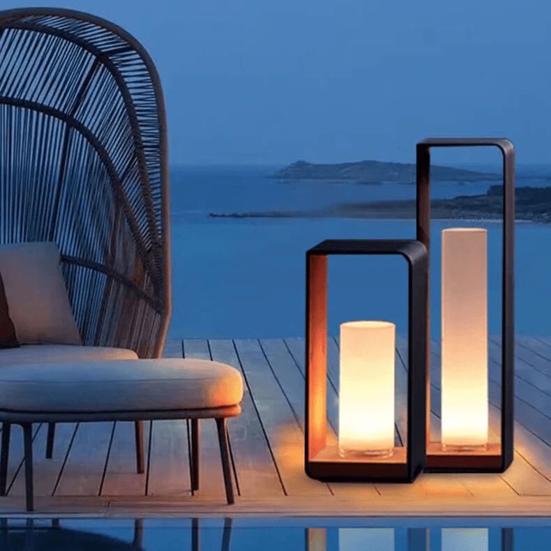 Nowoczesna minimalistyczna lampa ogrodowa LED