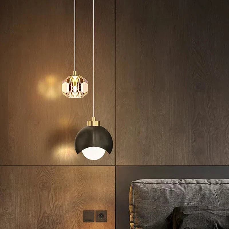 Kryształowa Lampa Wisząca | Nowoczesny Design 2,5 kg - Idealna do Salonu i Sypialni