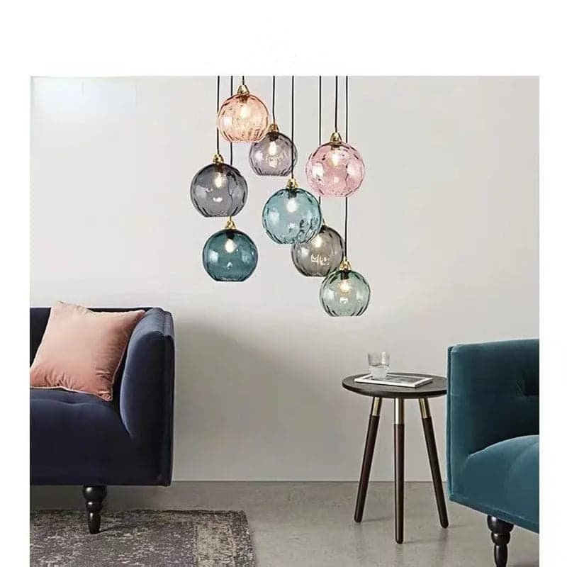 Lampa Wisząca Szklana Kula – Eleganckie Oświetlenie do Salonu i Sypialni